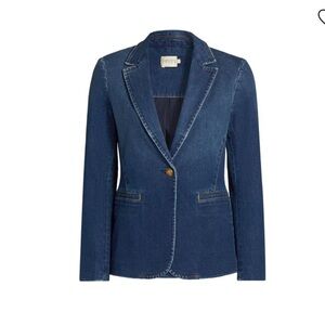 Alice + Olivia Blue Denim Blazer